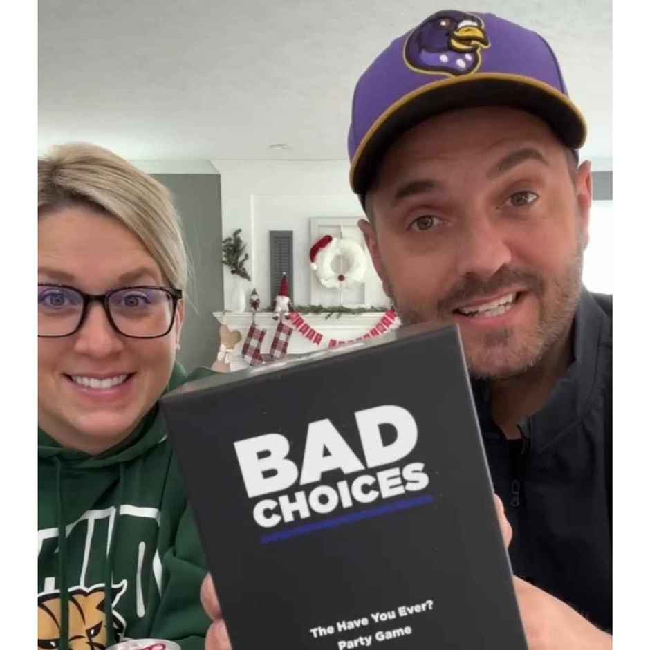 Awestuffs Bad Choices Party Card Game for Adults Ages 17 Years and Up