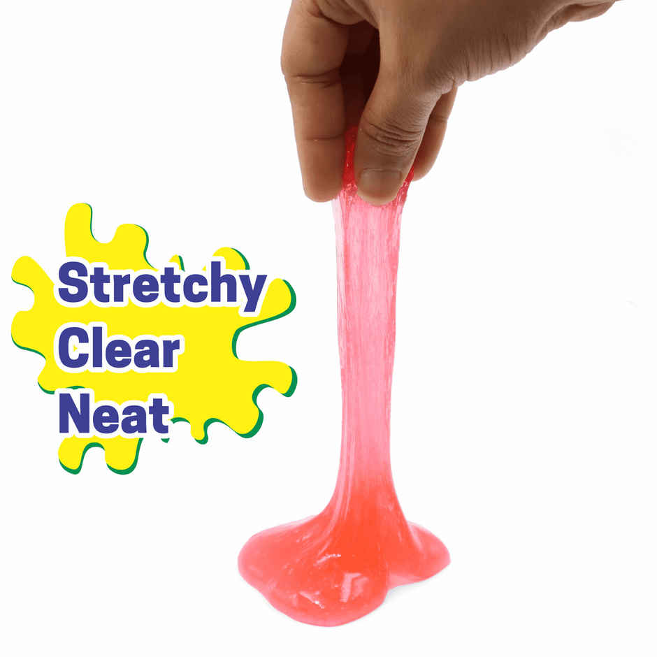 Aditi Toys Glitter Scented Slime Kit, Soft, Non-Sticky, Non-Toxic, Age 5+ | Red