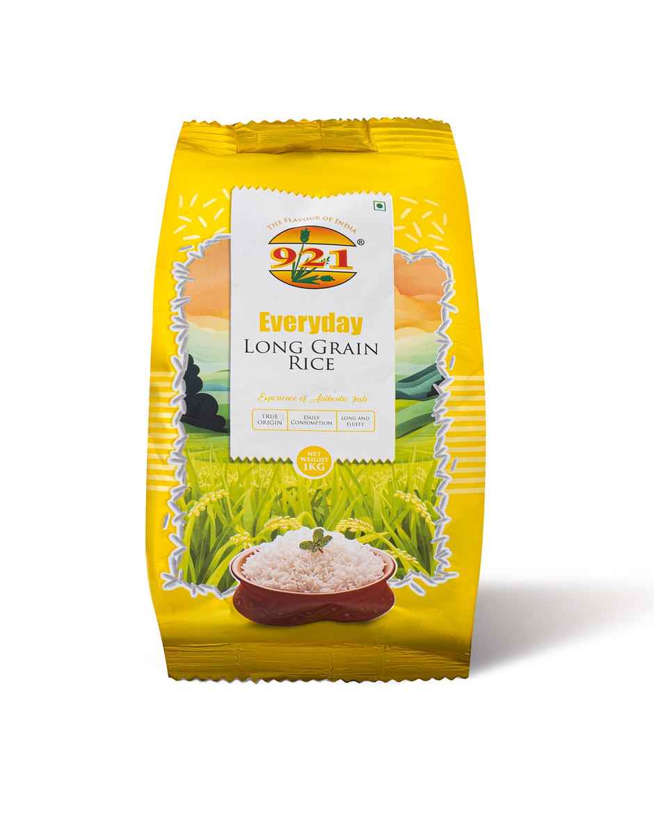 921 Everyday Long Grain Rice (1kg) & Freshcon Cooked Kabuli Chana | Chickpeas (250g) Combo 