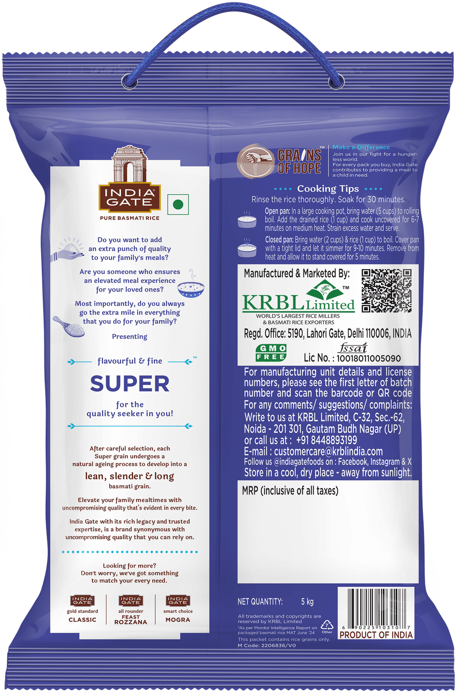 India Gate Flavourful and Fine Super Basmati Rice | Perfectly Aged Rice