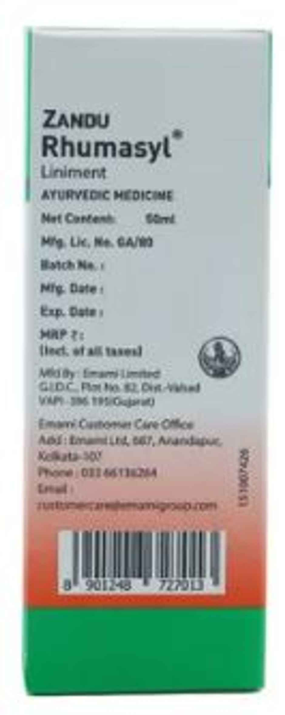 Zandu Rhumasyl Liniment 50mL