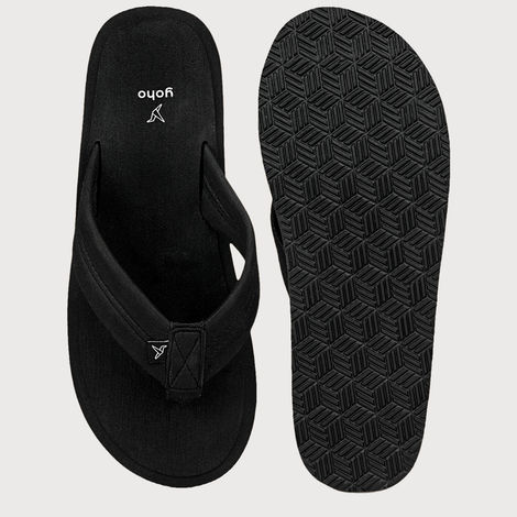Yoho Men Slippers Bubbles | Classic Black | UK 8