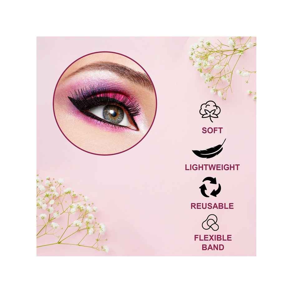 Bronson Professional Pair 6D Long & Natural False Eyelashes - 201