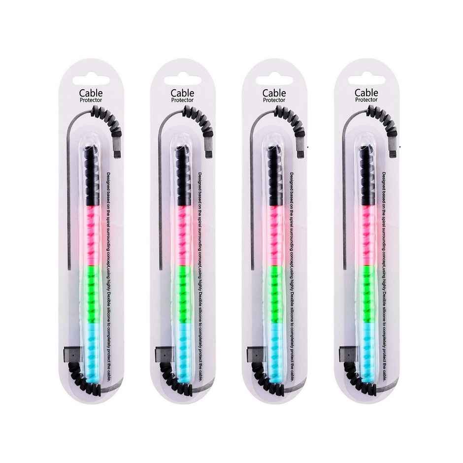 Pichai Cable Protector USB cable - Multicolor | Highly Flexible Silicone
