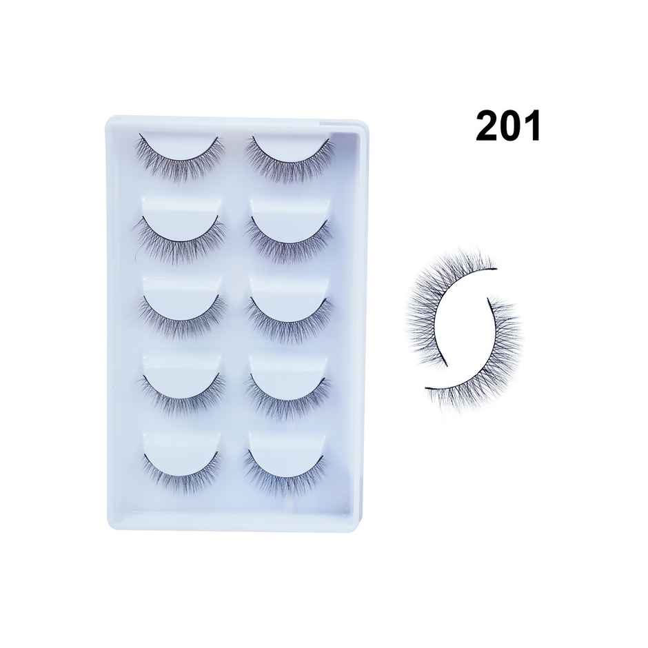 Bronson Professional Pair 6D Long & Natural False Eyelashes | 201