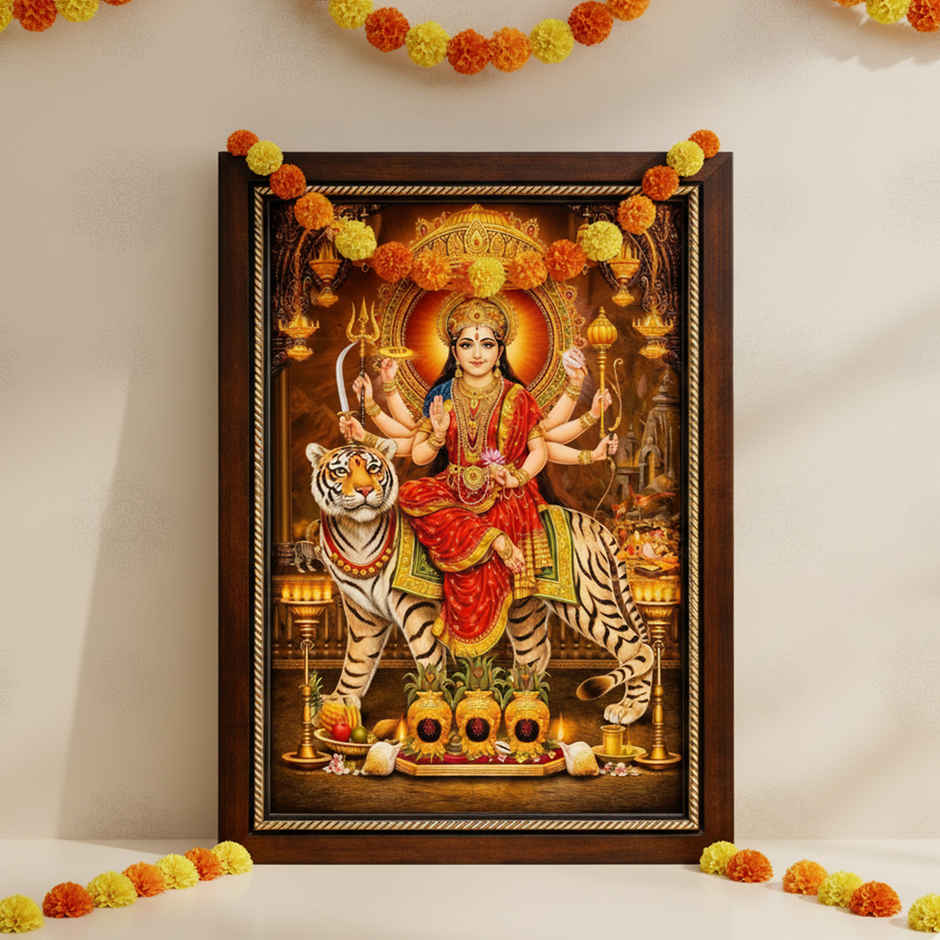 Maa Durga Photo Frame | Mangal Bhawan