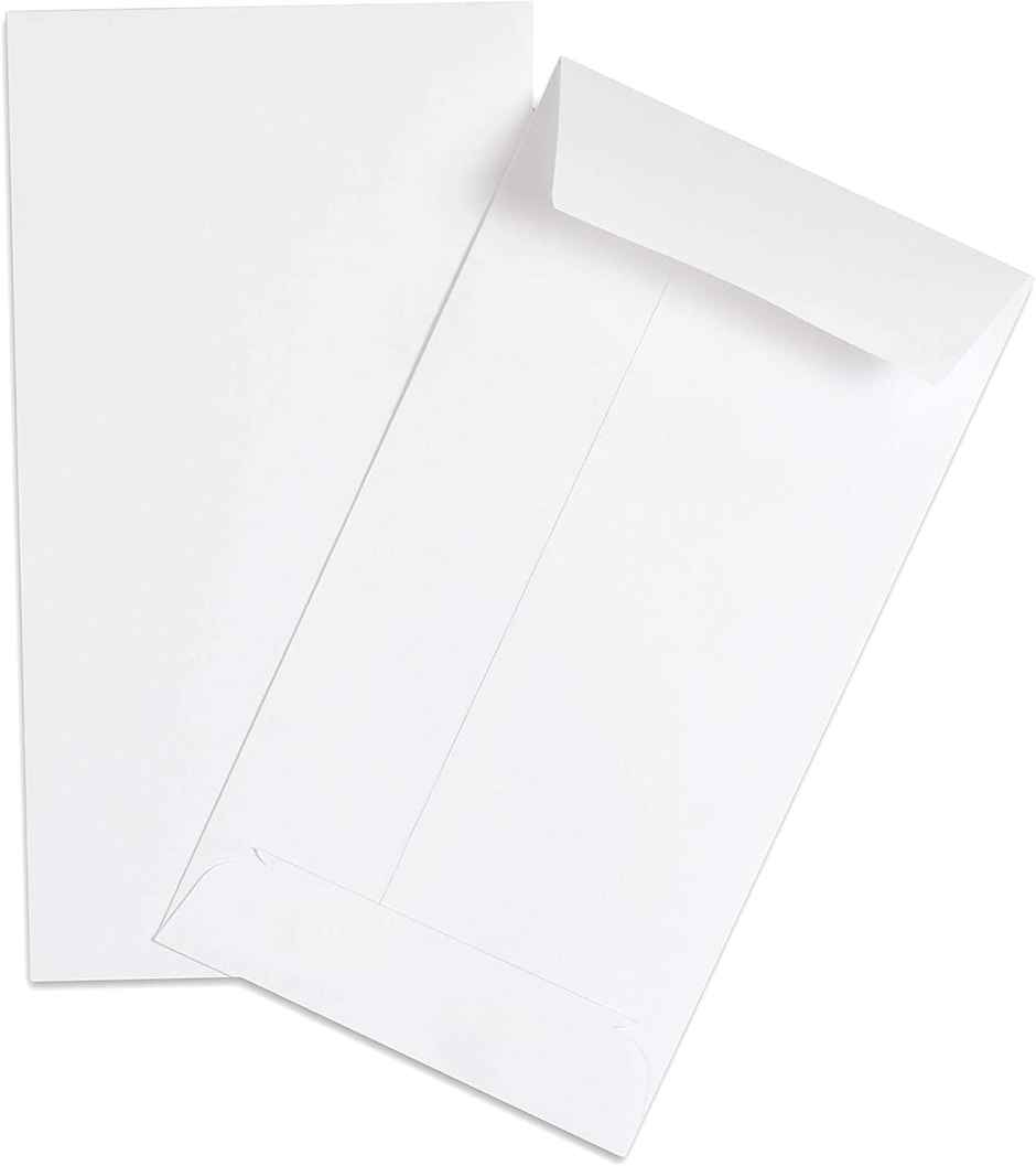 Paperbees White Envelope | Size 9 point 5inch 4 point 5inch | Thickness 100 GSM