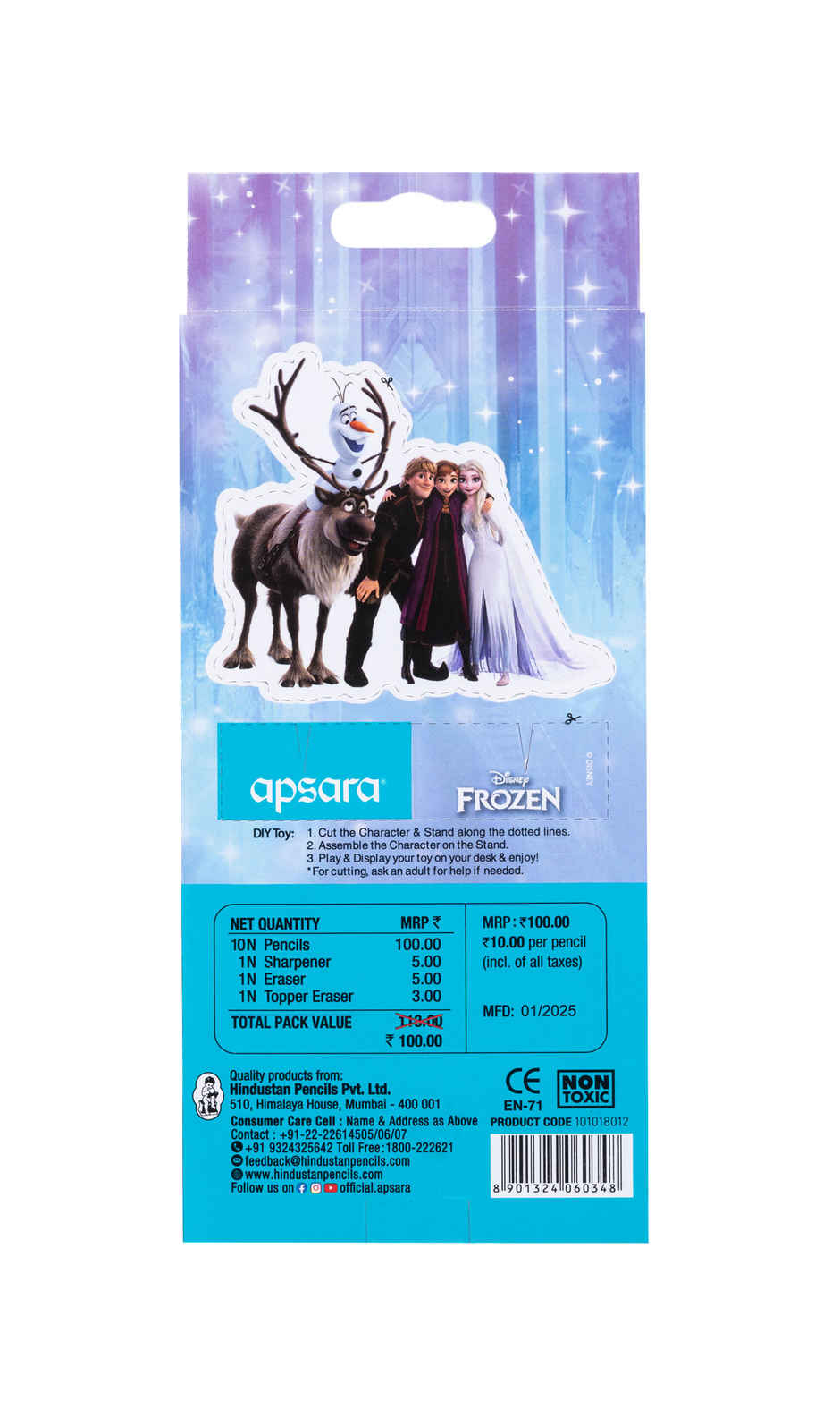Apsara Disney Frozen Pencils | Extra Dark Pencils