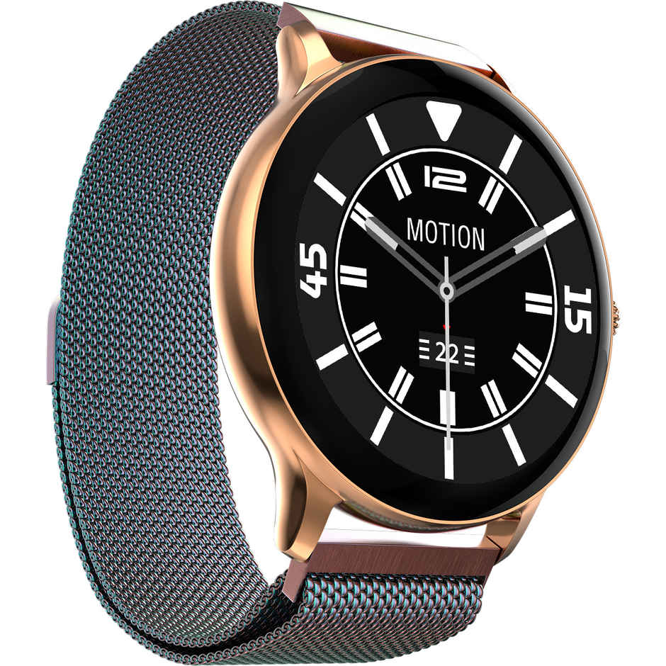 Fire-Boltt Ninja Talk Smartwatch | 1.69" Display | BT Calling - Steel Rainbow