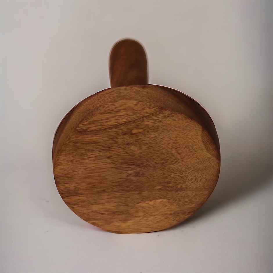 Vesta Homes Wooden Potato | Pav Bhaji Masher & Roti Presser - Multipurpose Kitchen Tool for Mashing