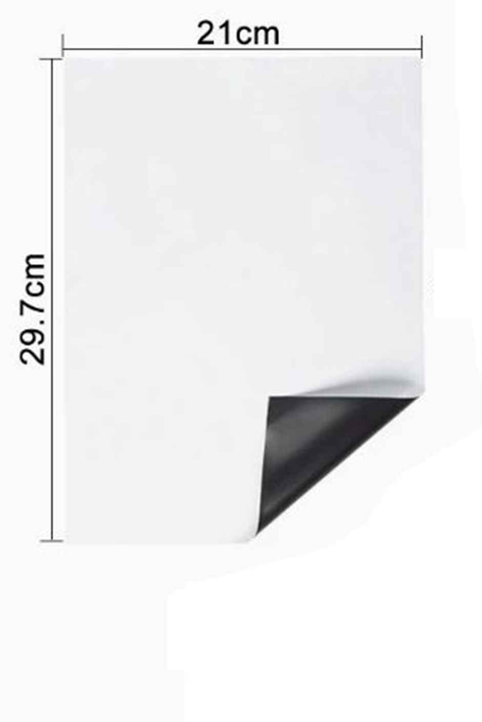 Chrome A4 Magnetic Dry Erase Board Fridge Markers Whiteboard Sheet, Home Kitchen Erasable