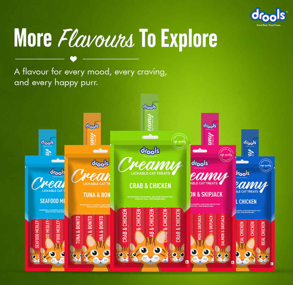 Drools Creamy Lickable Cat Treat - Crab & Chicken