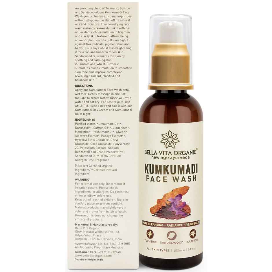 Bella Vita Organic Kumkumadi Face Wash