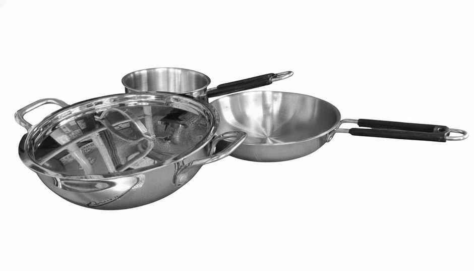 Bhalaria Triply Kadai, Fry Pan & Sauce Pan