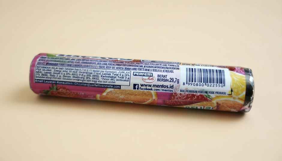 Mentos Fruit Candy Roll