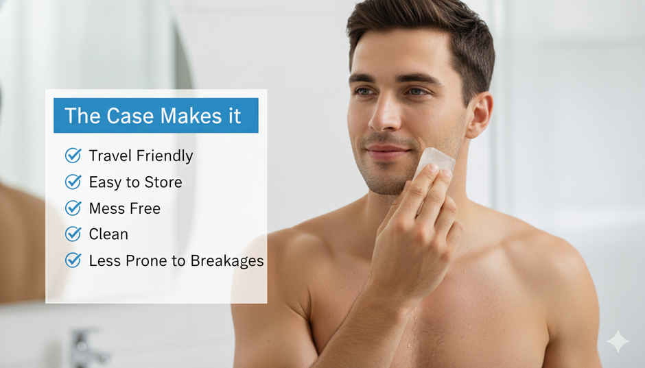 CrystalPure Duo Alum Deodorant Stones with Travel Case