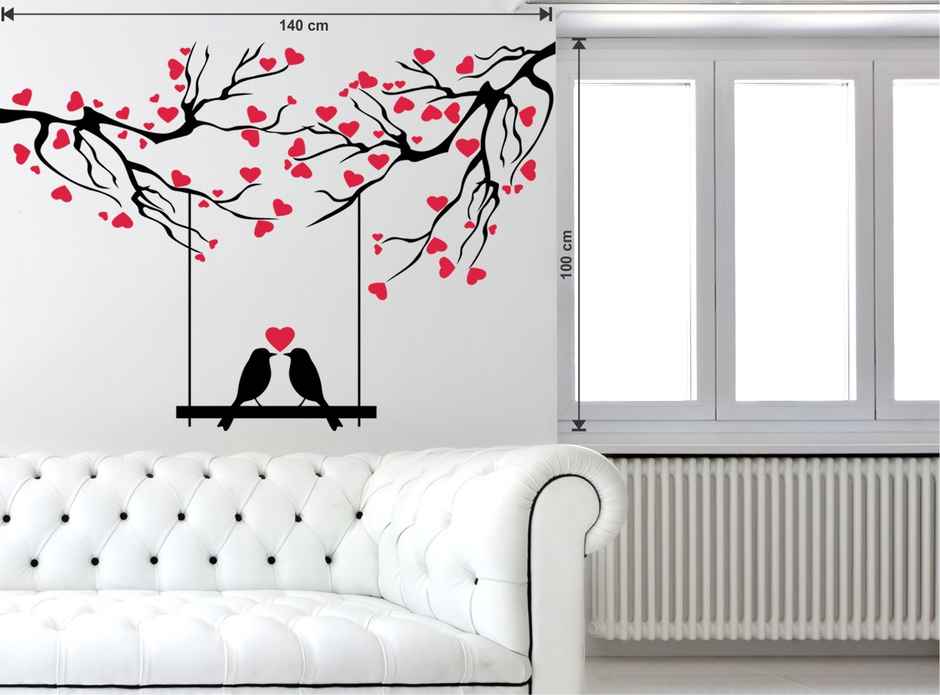 BAY6 Love Birds Under LoveTree Sticker