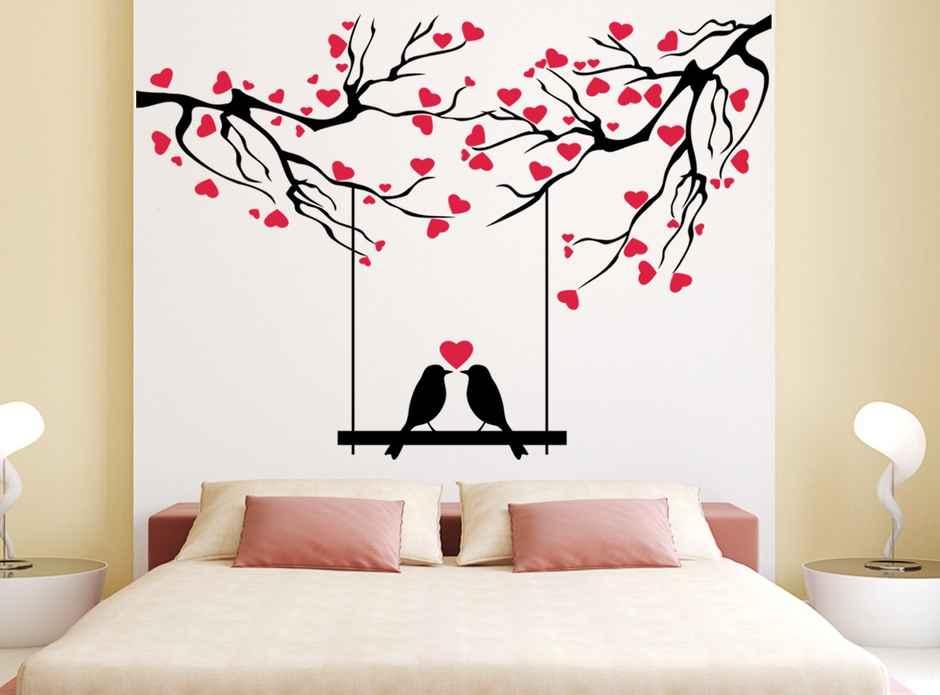 BAY6 Love Birds Under LoveTree Sticker