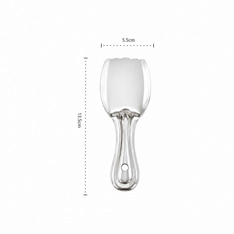 Petals Small Size SS Cooking Serving Spoon Spatula - Mini Idly Lifter Multi Server