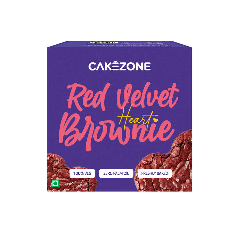 Cakezone Red Velvet Heart Brownie