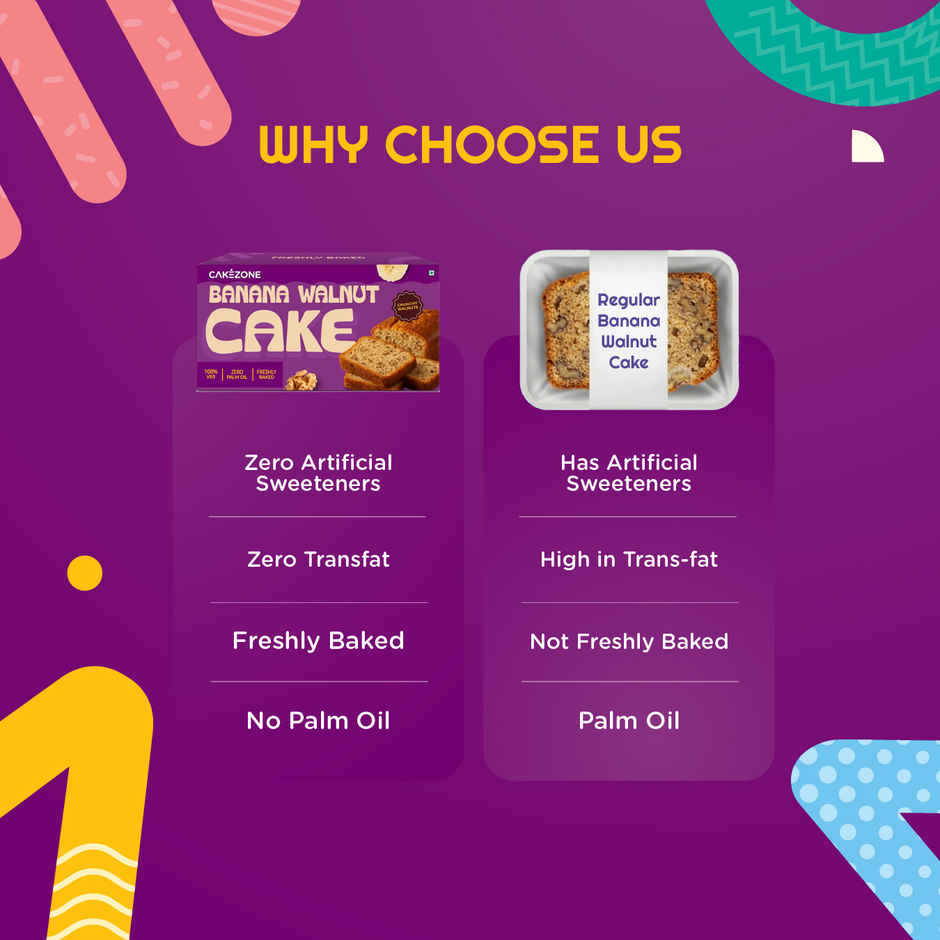 Cakezone Banana Walnut Cake | Zero Palm Oil | Freshly Baked