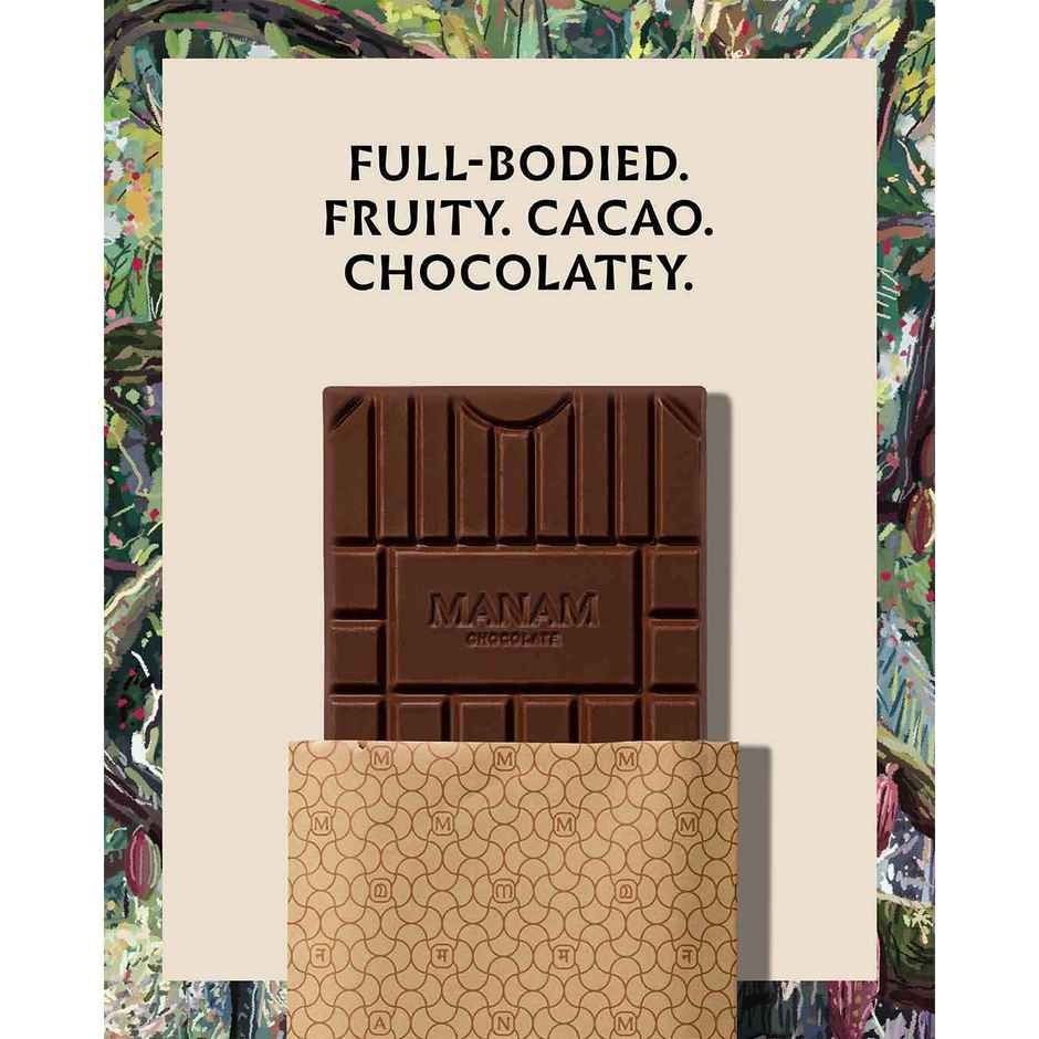 Manam Chocolate Indian Origin Tablet No. 5 | 80% Dark
