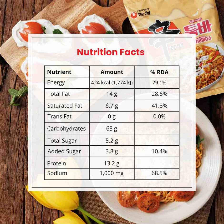 Nongshim Shin Ramyun Stir fry Toomba - Spicy and Creamy Flavour