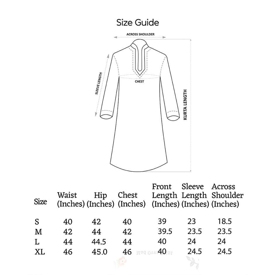 Mad Over Print Yellow Blended Silk Kurta Men - L