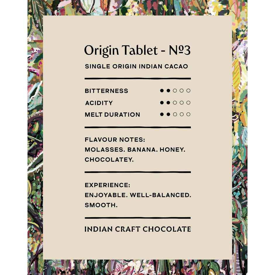 Manam Chocolate Indian Origin Tablet No. 3 | 67% Dark