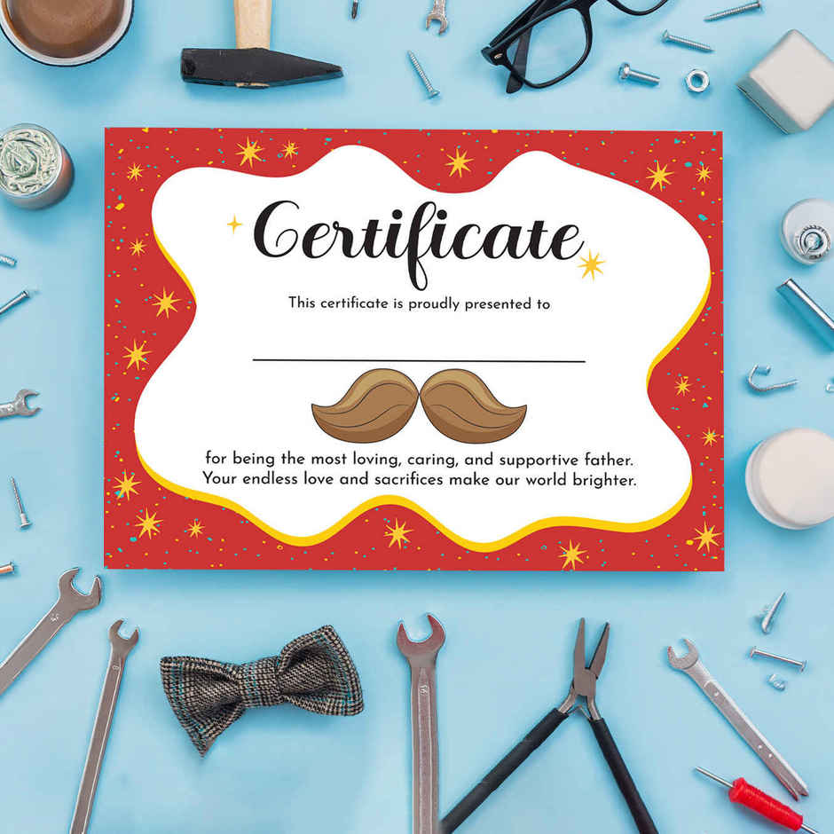 World's Best Father Certificate | Oye Happy