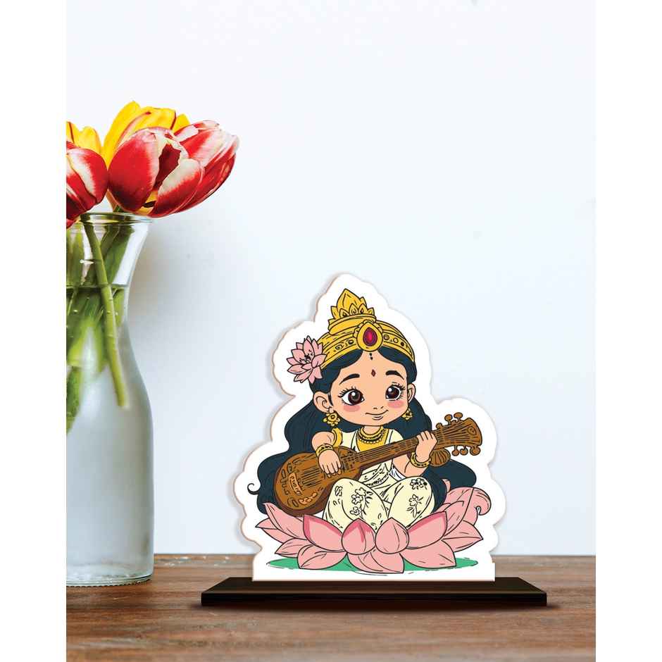 Goddess Sarswasti Idol | Showpiese | Mad Over Prints