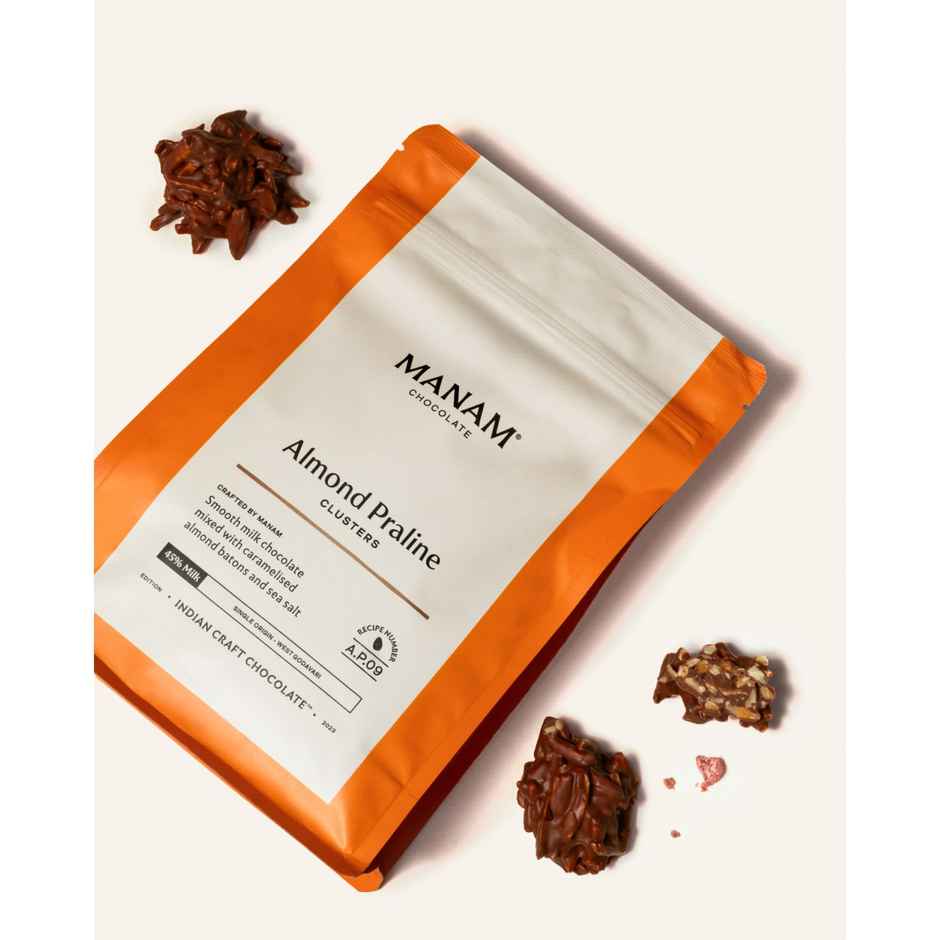 Manam Chocolate Almond Praline - 45% Milk Chocolate