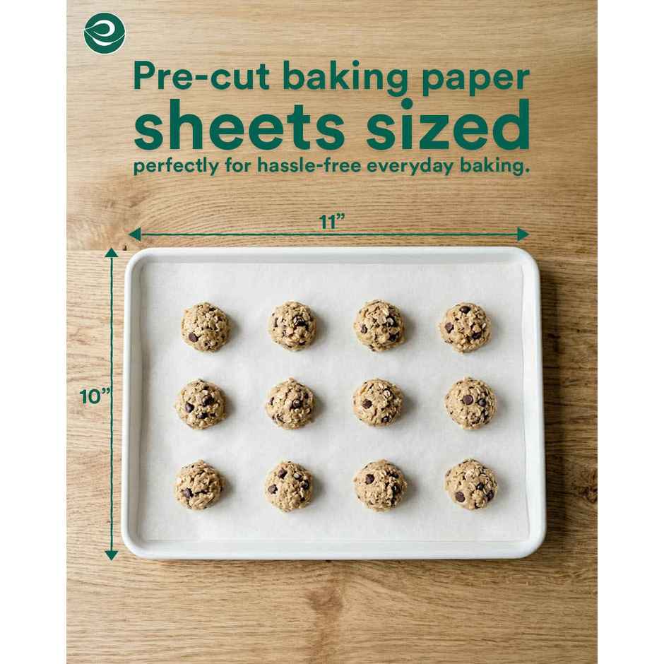 Eco Soul Baking Paper Sheets | Butter Paper & Parchment Paper | 100 Count | 11 x 10 Inch