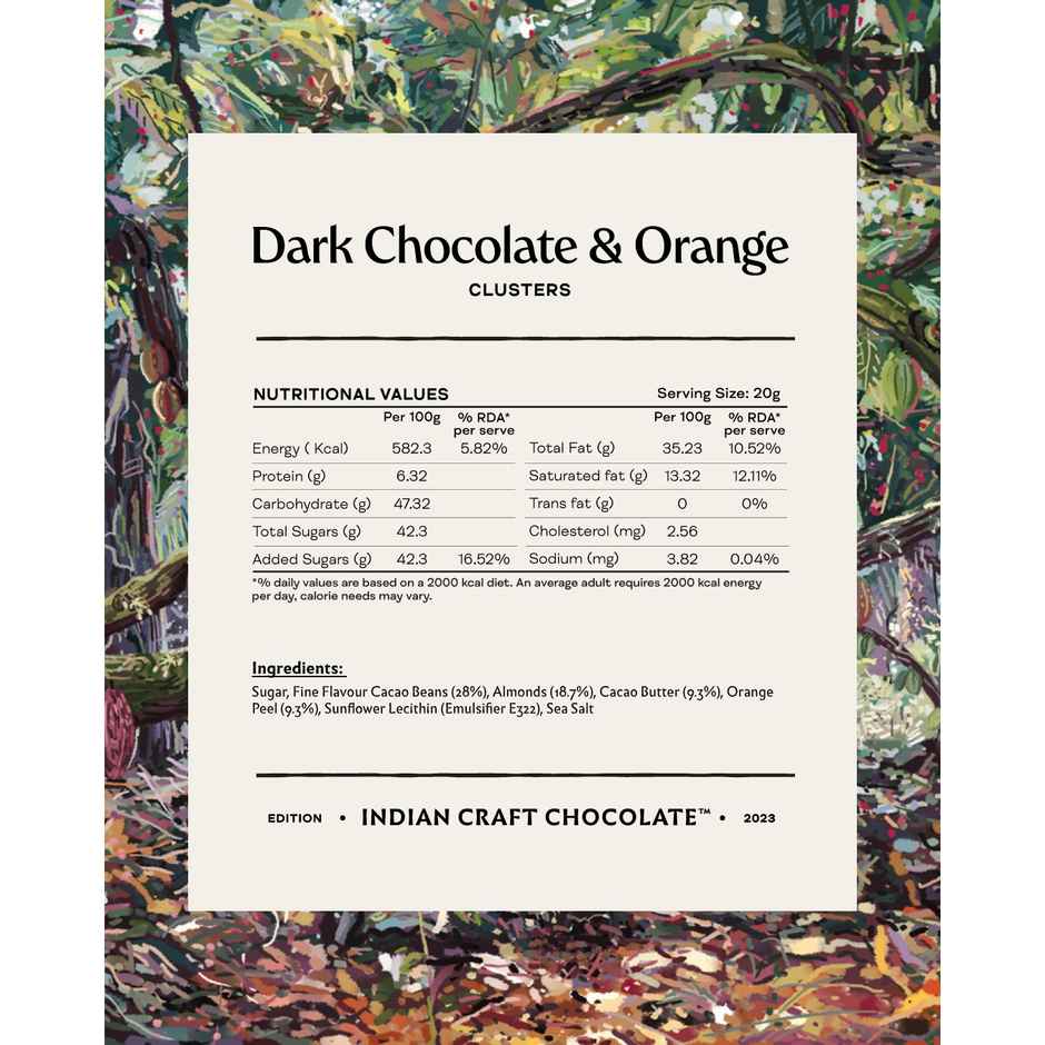 Manam Dark Chocolate & Orange Cluster