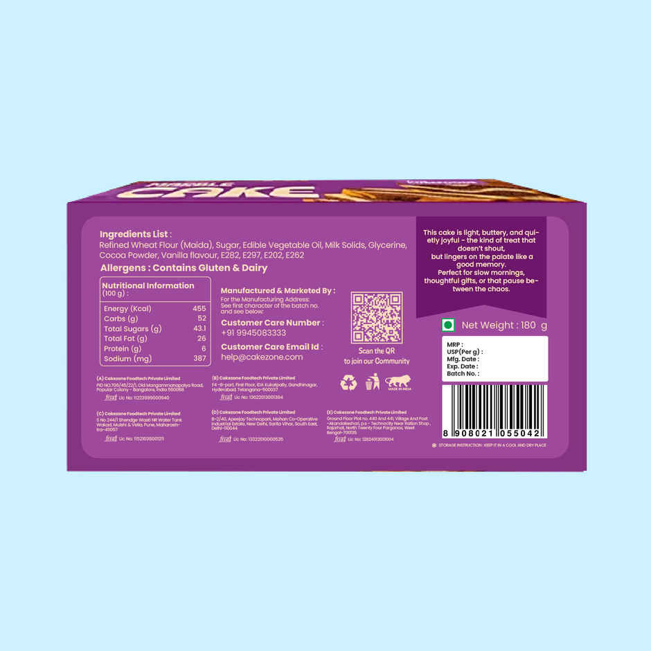 Cakezone Marble Teacake Combo 