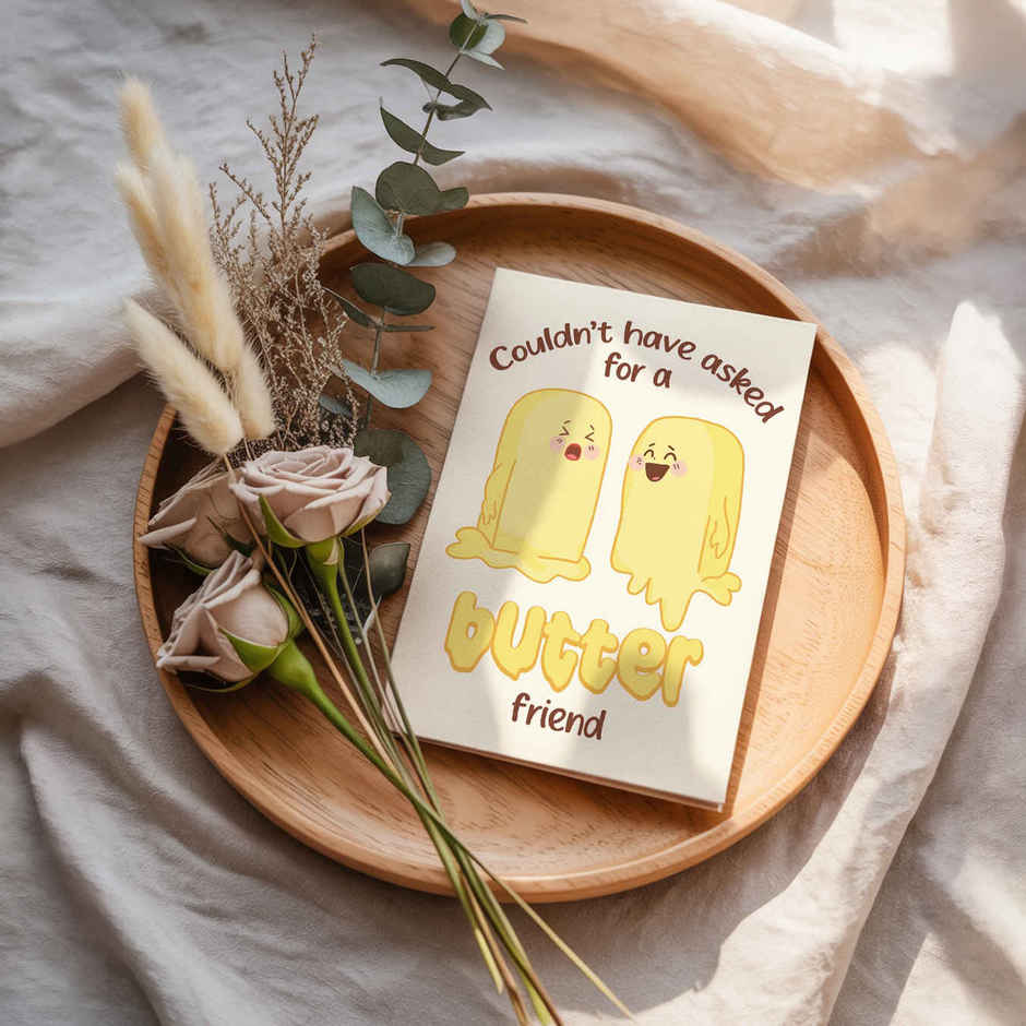Couldn't Ask for a Butter Friend Card | Mad Over Prints