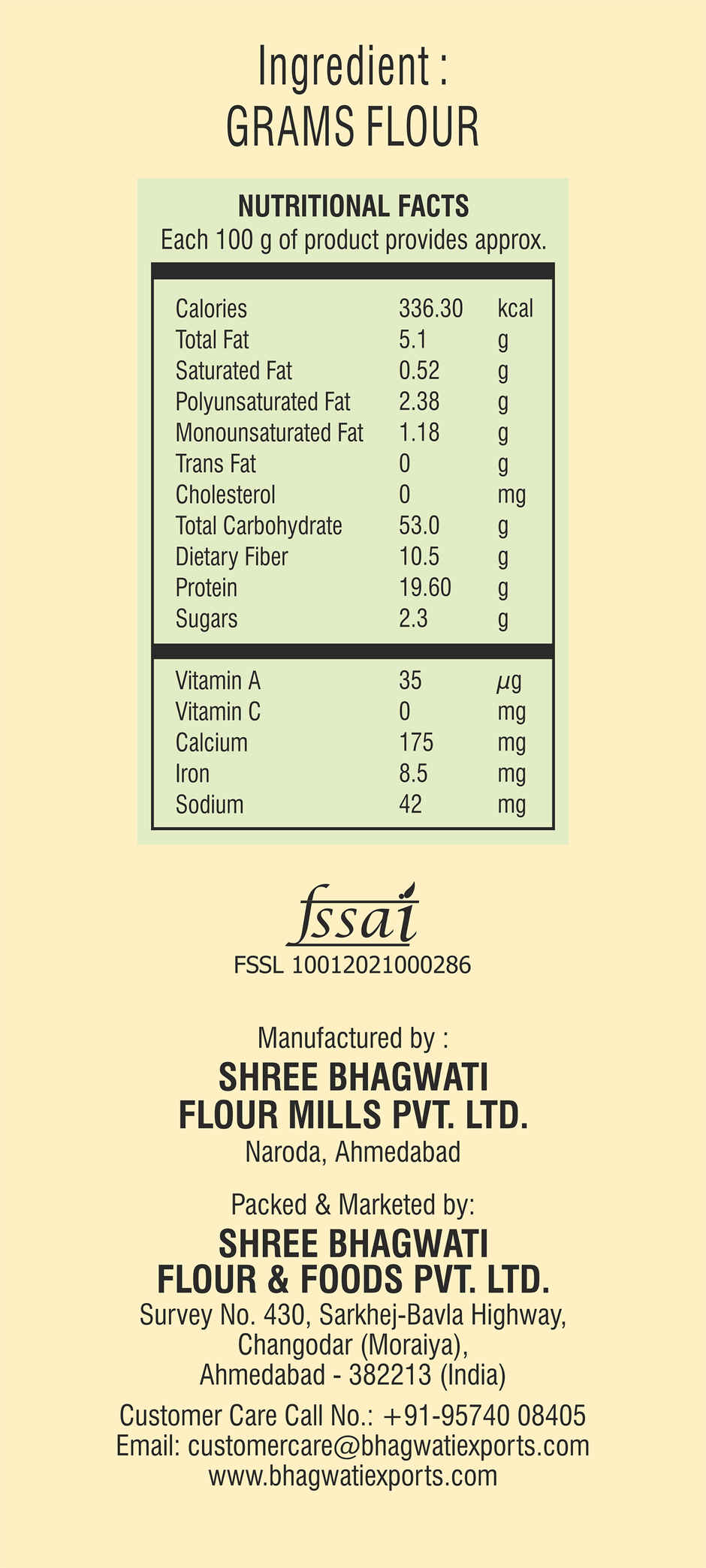 Gaay Chhap Besan Fine