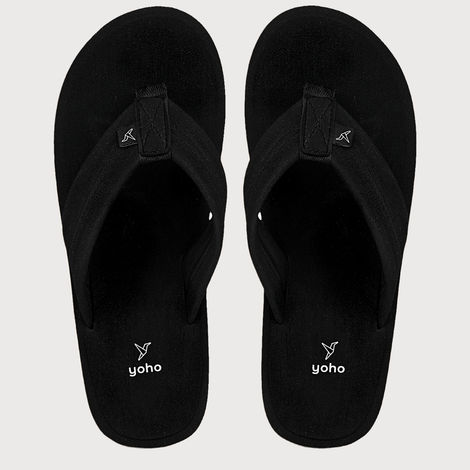 Yoho Men Slippers Bubbles | Classic Black | UK 8
