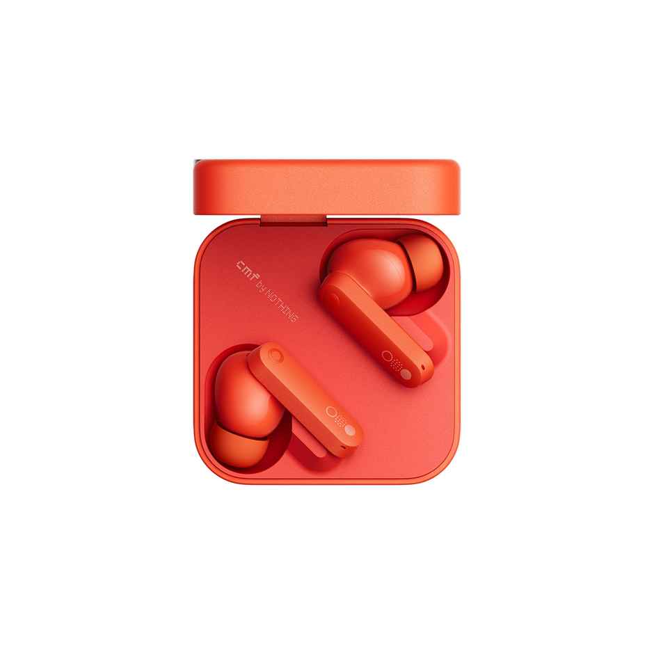 CMF BY NOTHING In Ear TWS Earbuds Buds Pro Noise Cancelling/Bluetooth/Up To 39 Hours Of Usage, Dedicated App Compatible, Lightweight, Out-Of-Sound Capture - Orange