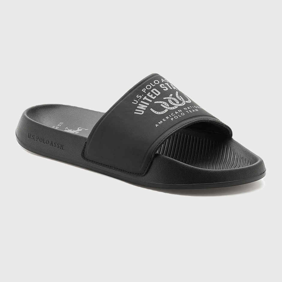 U.S. Polo Assn. Men's | Men Toni Sliders | Black | UK 6
