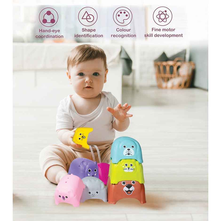Itoys Stacking Animal(Colour May Vary)