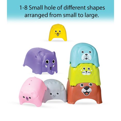 Itoys Stacking Animal(Colour May Vary)