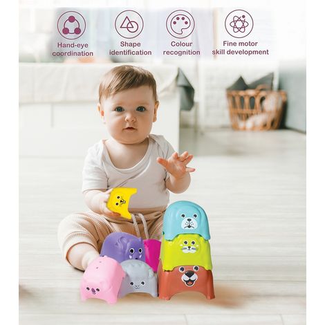 Itoys Stacking Animal(Colour May Vary)