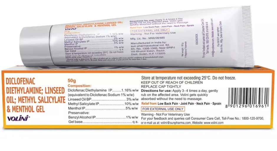 Volini Pain Relief Gel