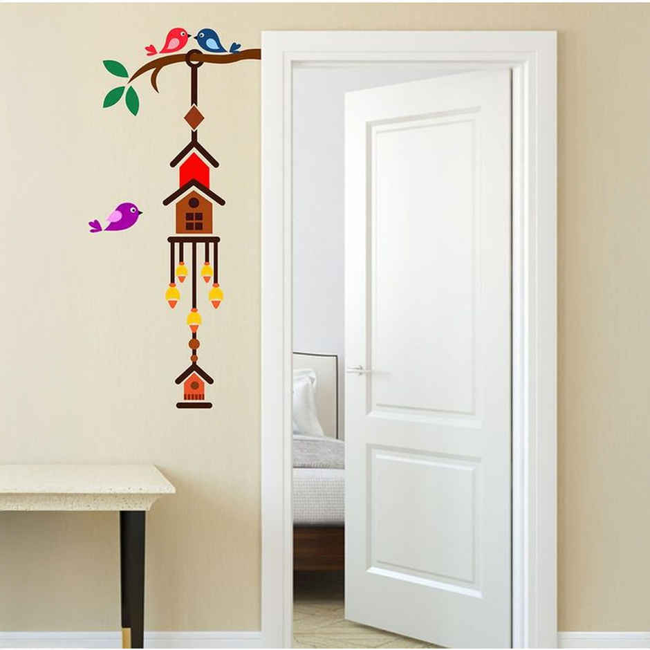 Wollzo 50 cm Birds Cage Removable Sticker