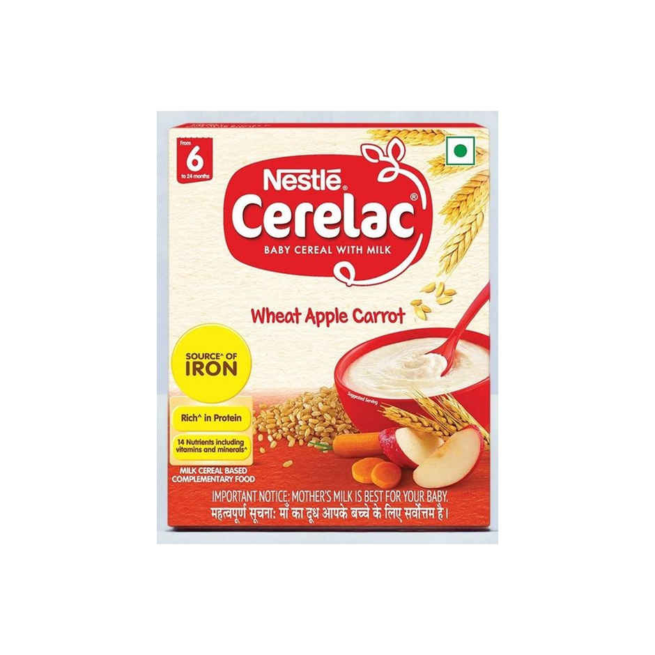 Nestle Cerelac Baby Cereal with Milk Wheat Apple Carrot | 6 to 24 Months | Iron andProtein