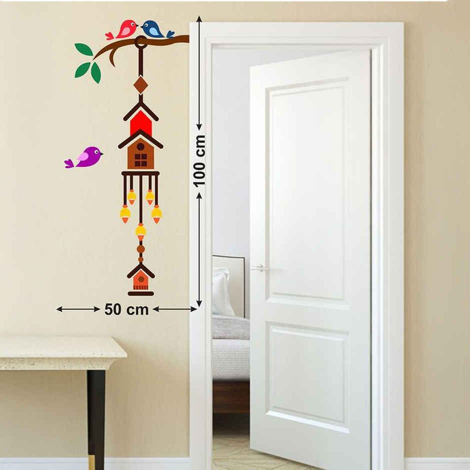 Wollzo 50 cm Birds Cage Removable Sticker