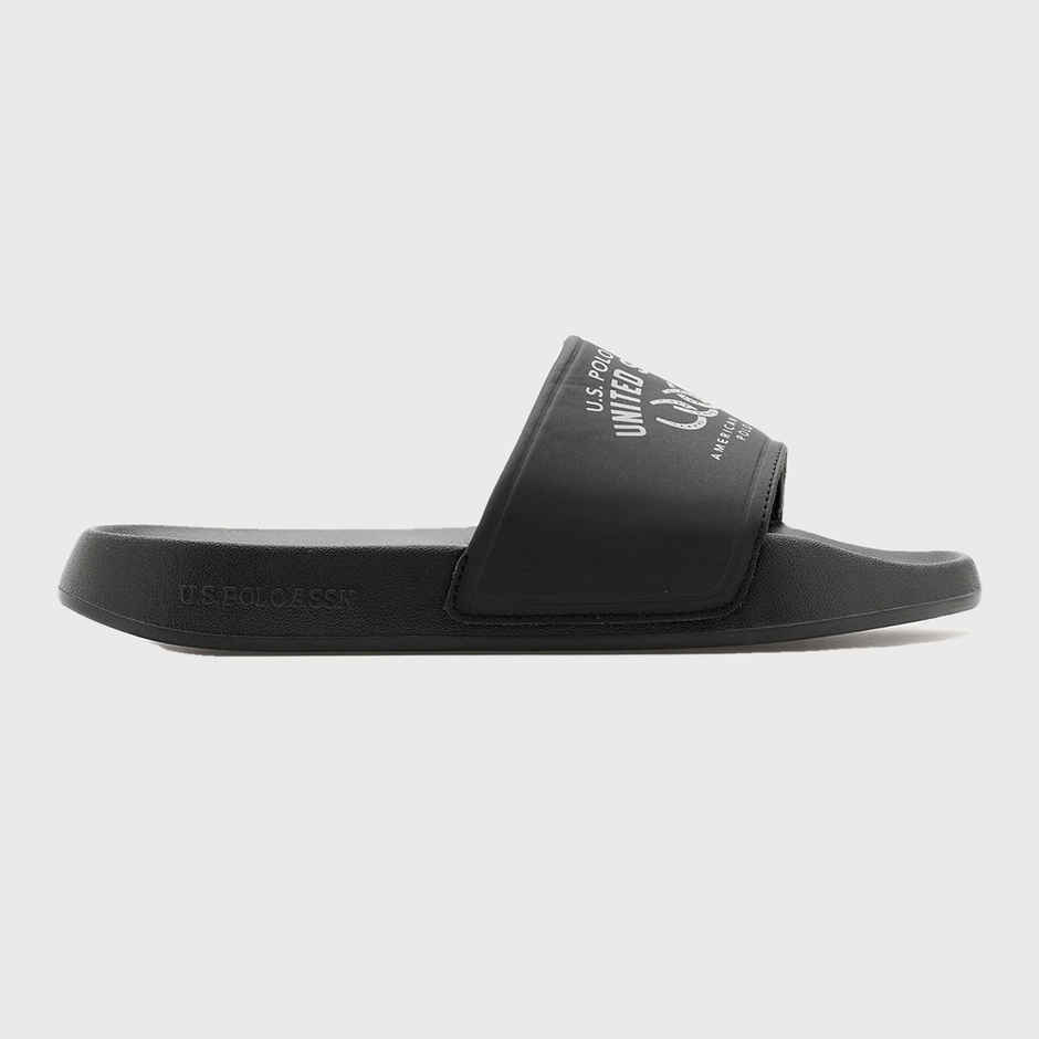 U.S. Polo Assn. Men's | Men Toni Sliders | Black | UK 7