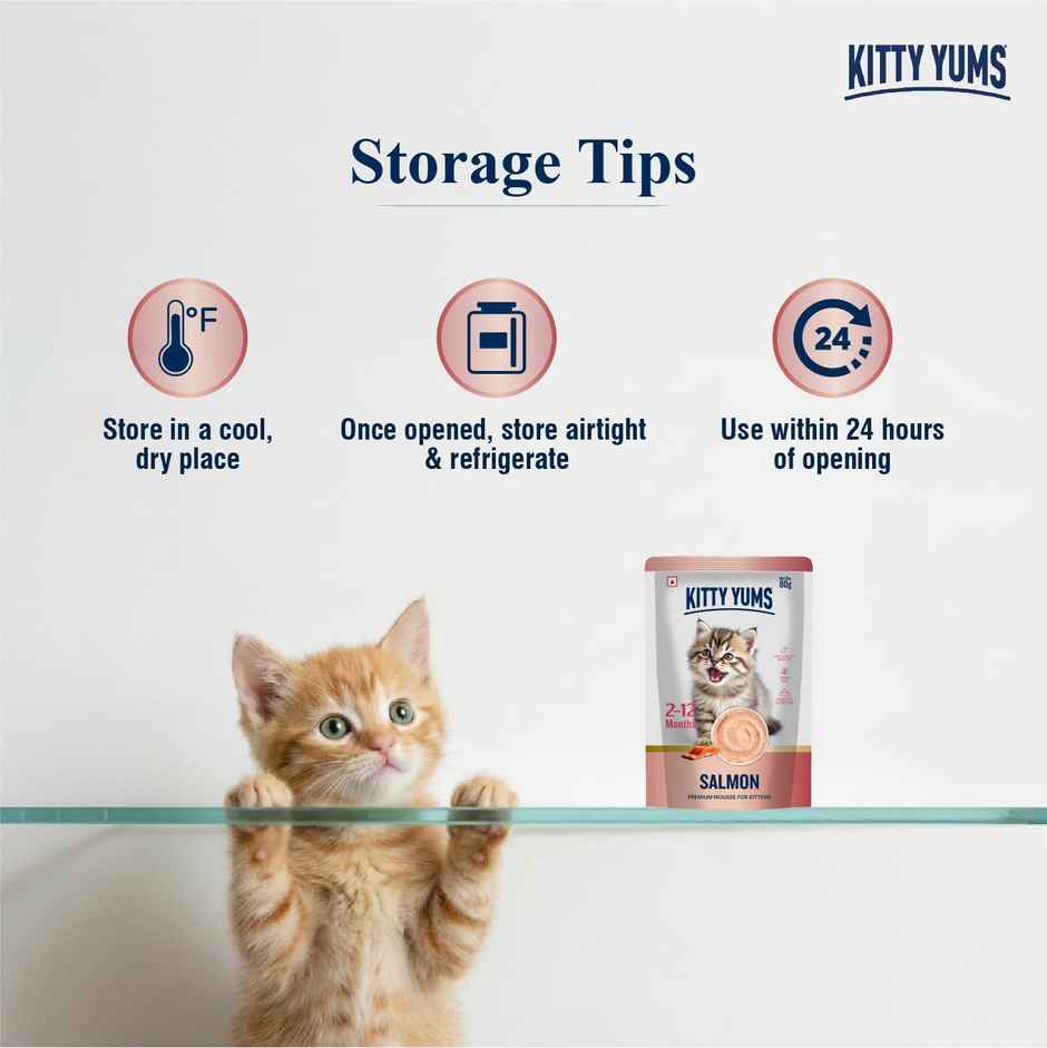 Kitty Yums Ocean Fish Mousse Kitten Wet Cat Food