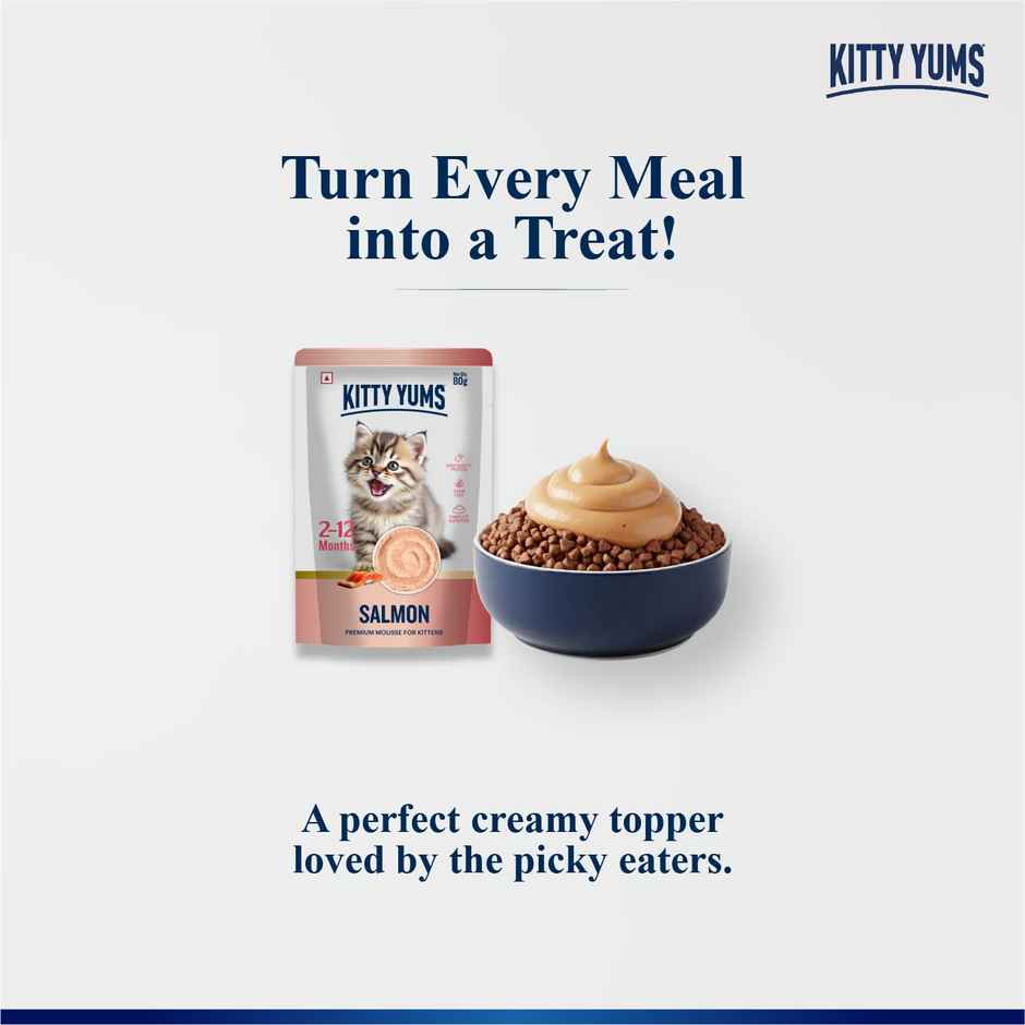 Kitty Yums Ocean Fish Mousse Kitten Wet Cat Food